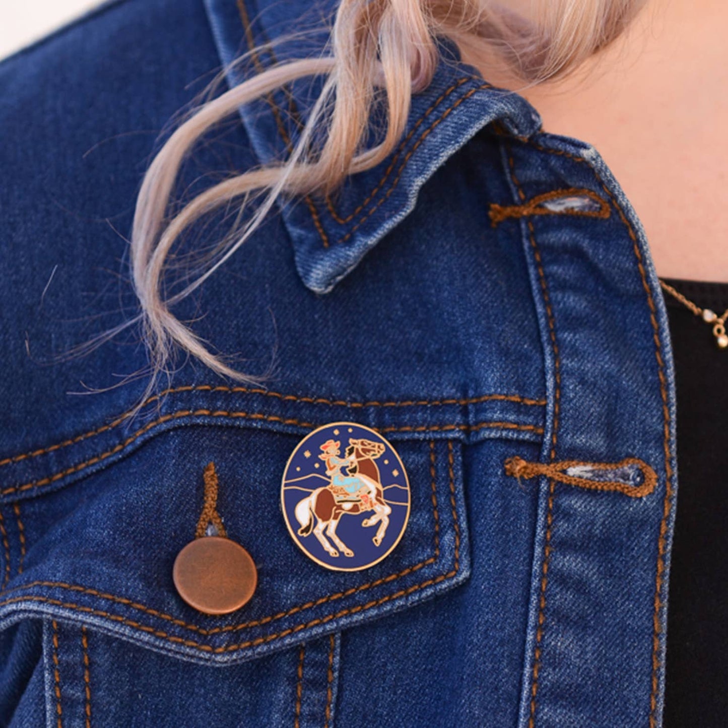 Cowgirl Enamel Pin