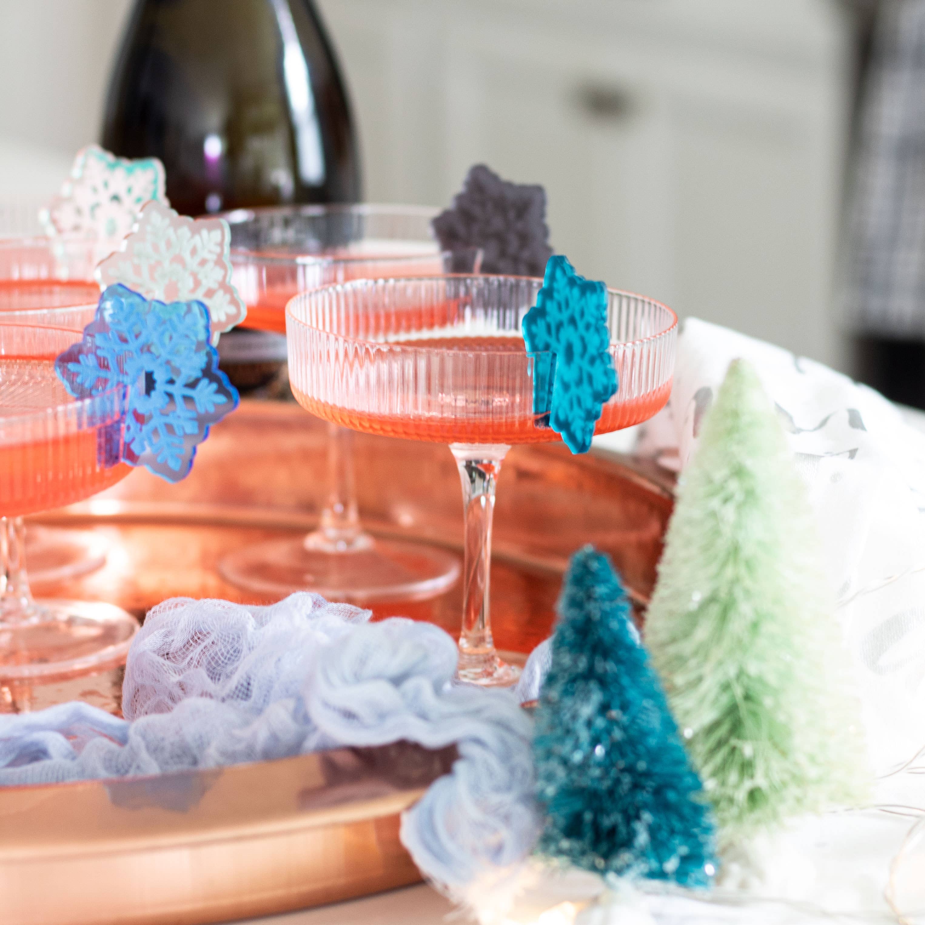 Snowflake Glass Markers