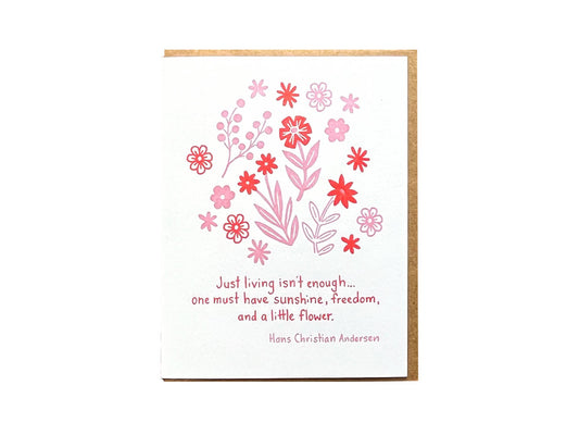 A Little Flower Quote Card