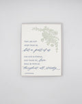 Not Apart From Us Quote Sympathy Letterpress Card