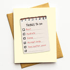 How To Get Well To-Do List Card