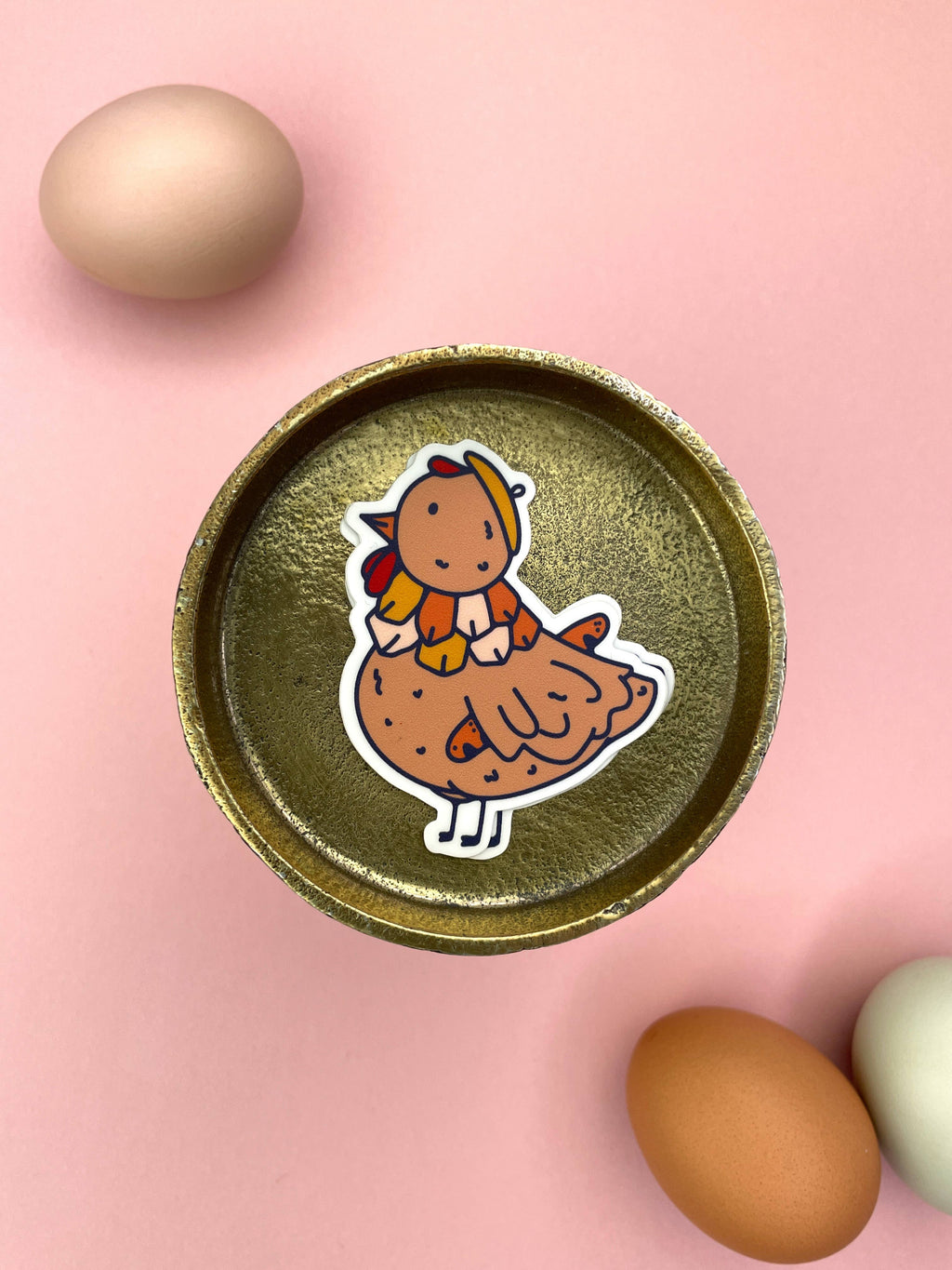 French Hen Chicken Sticker