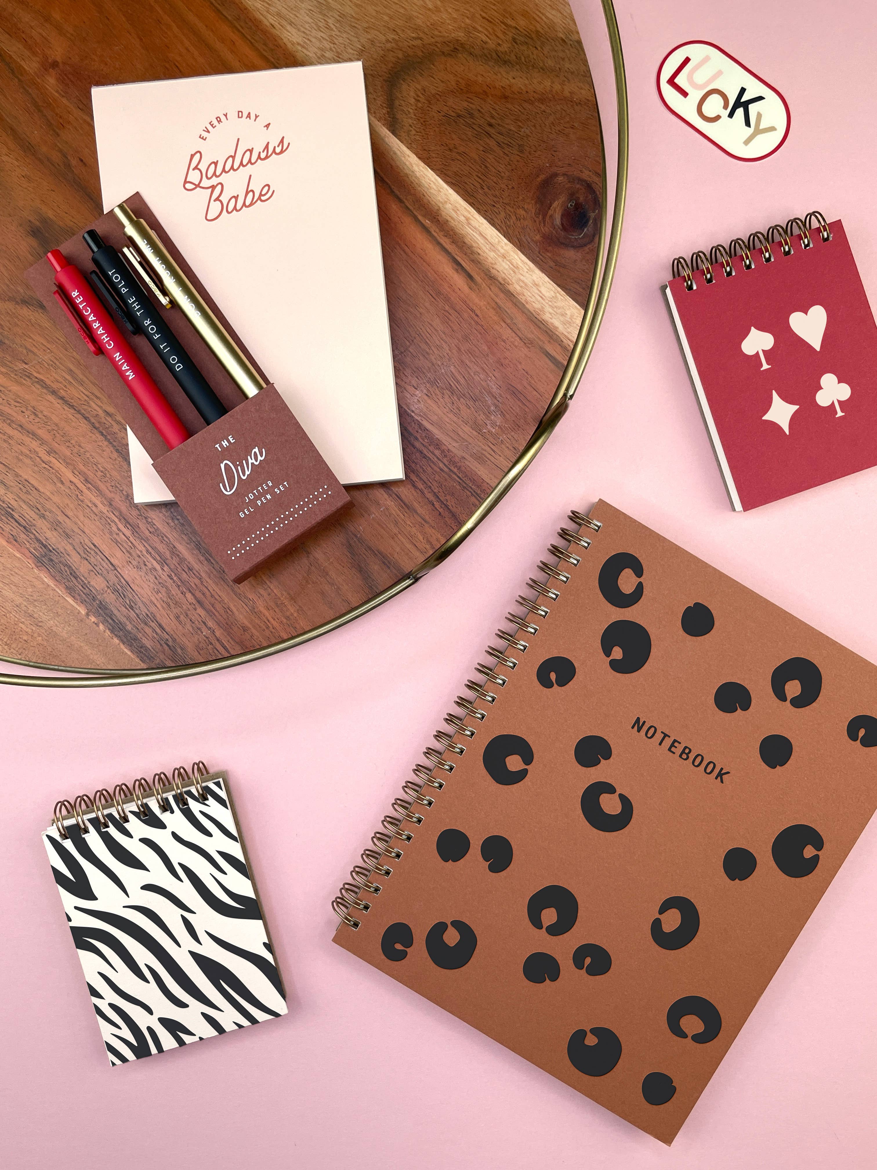 Zebra Pattern Mini Jotter Notebook