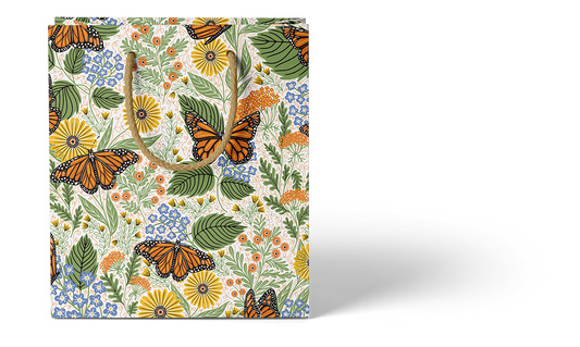 Monarch Garden Gift Bag - Reusable, Butterflies