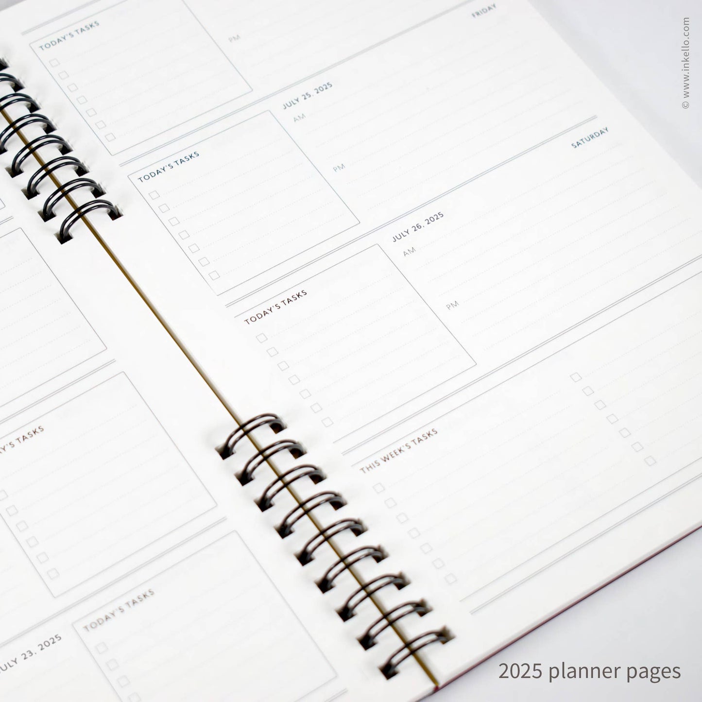 Perpetual weekly planner- Grey