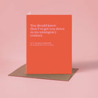 Emergency Contact Funny Friendship Card