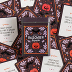 Halloween Trivia Game - Deck of Cards + Storage Tin