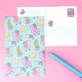 Cactus Llama Postcard