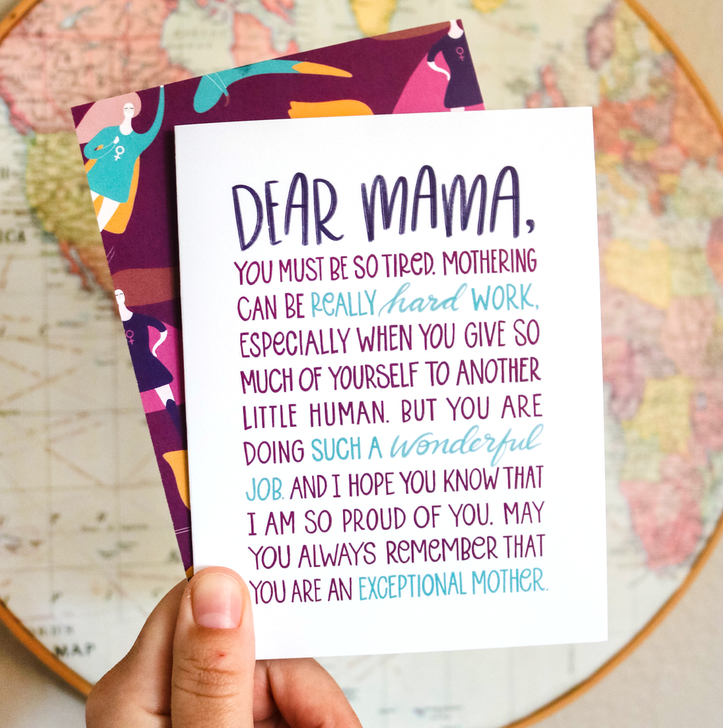 Dear Mama Supportive Parenting Card