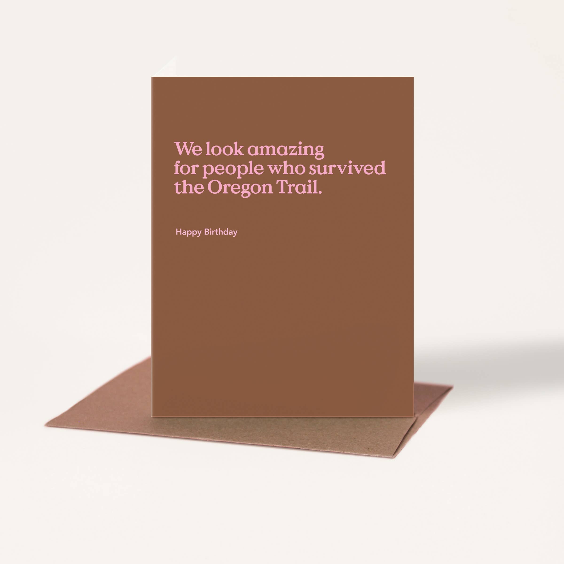 Oregon Trail Funny Birthday Card