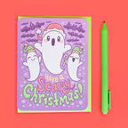 Scary Christmas Ghosts Card