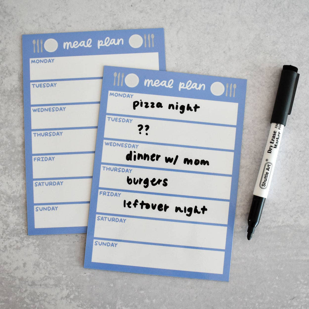Meal Plan Dry-Erase Fridge Magnet