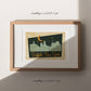 Buffalo New York Skyline Mid-Century Wall Art Print: 8x10