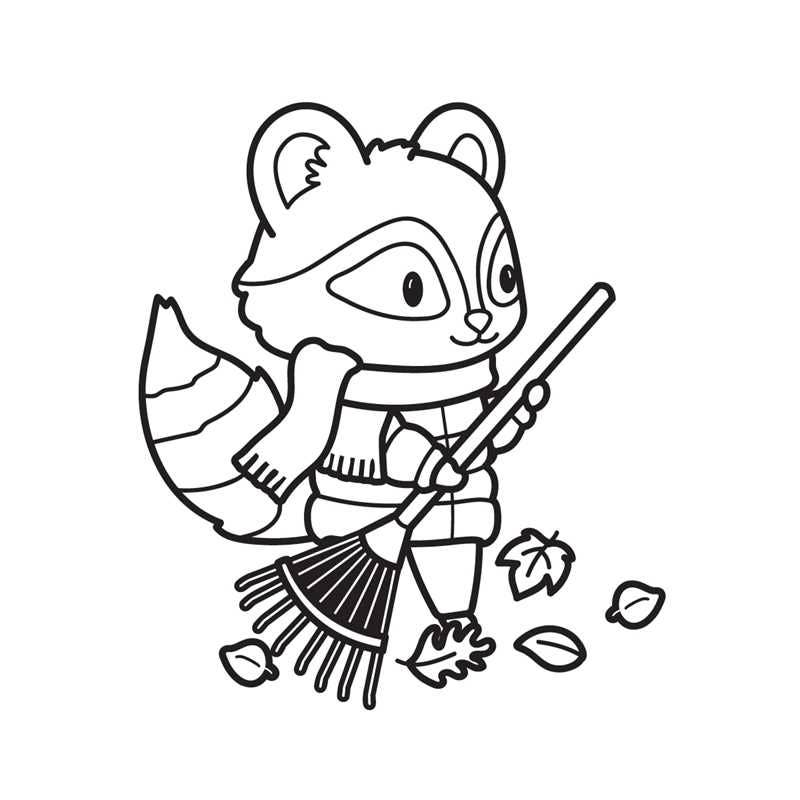Fall Harvest Mini Coloring Book