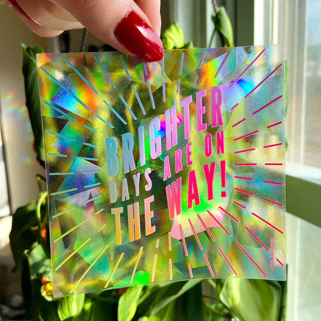 Brighter Days Rainbow Suncatcher Sticker