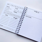 Pocket Tracker Habit Tracker Spiral Notebook: Tree Print