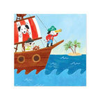 Pop-Up Pirate Ship Kids Card with Dogs- Ahoy!