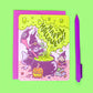 Happy Halloween Cauldron Bubbles Card