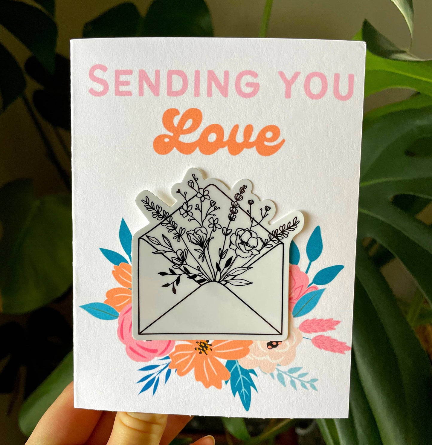 Sending You Love Sticker Card