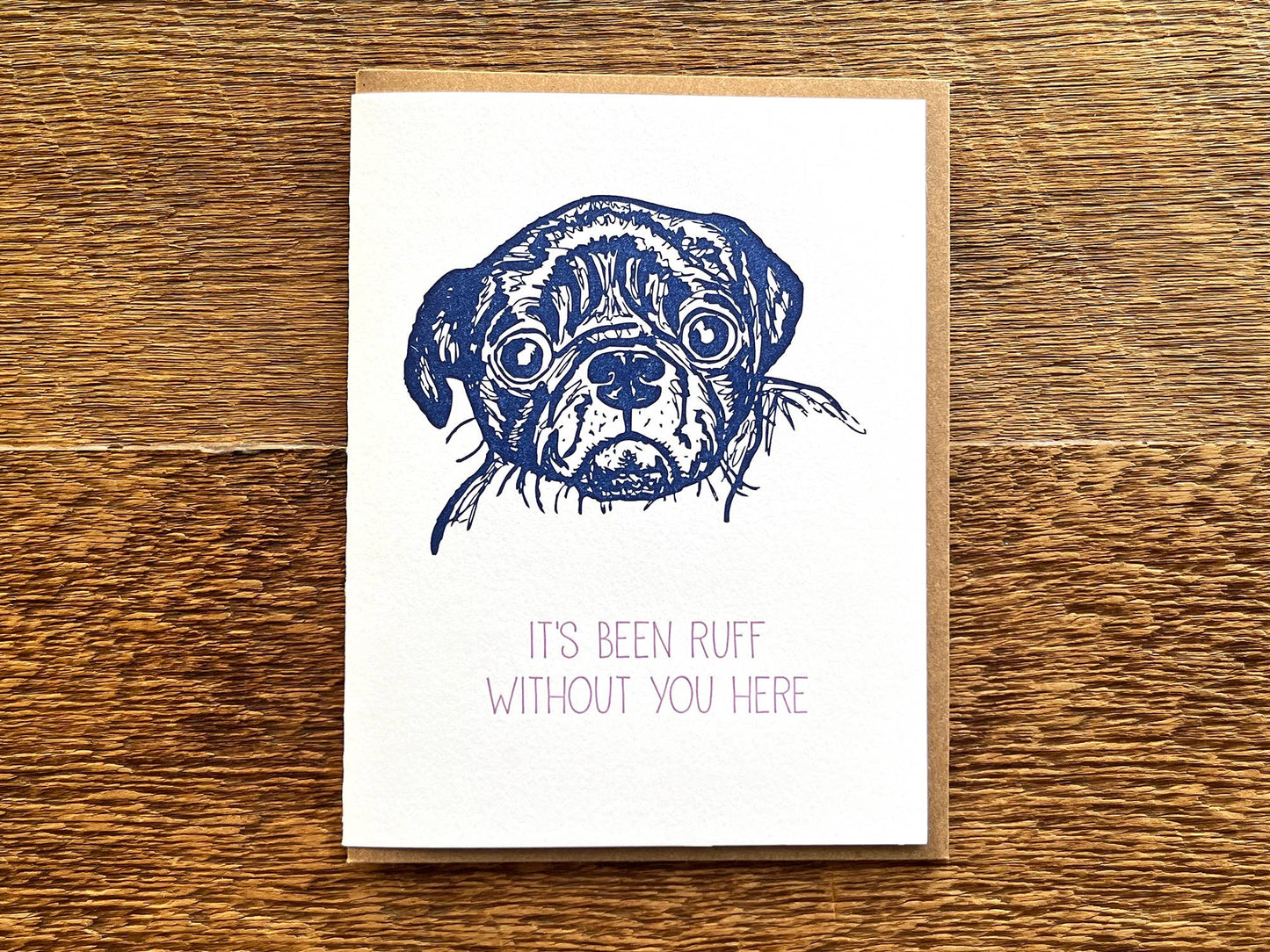 Ruff Without You Card