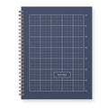 Ruler Grid Notes Journal : Lined Notebook : Deep Blue