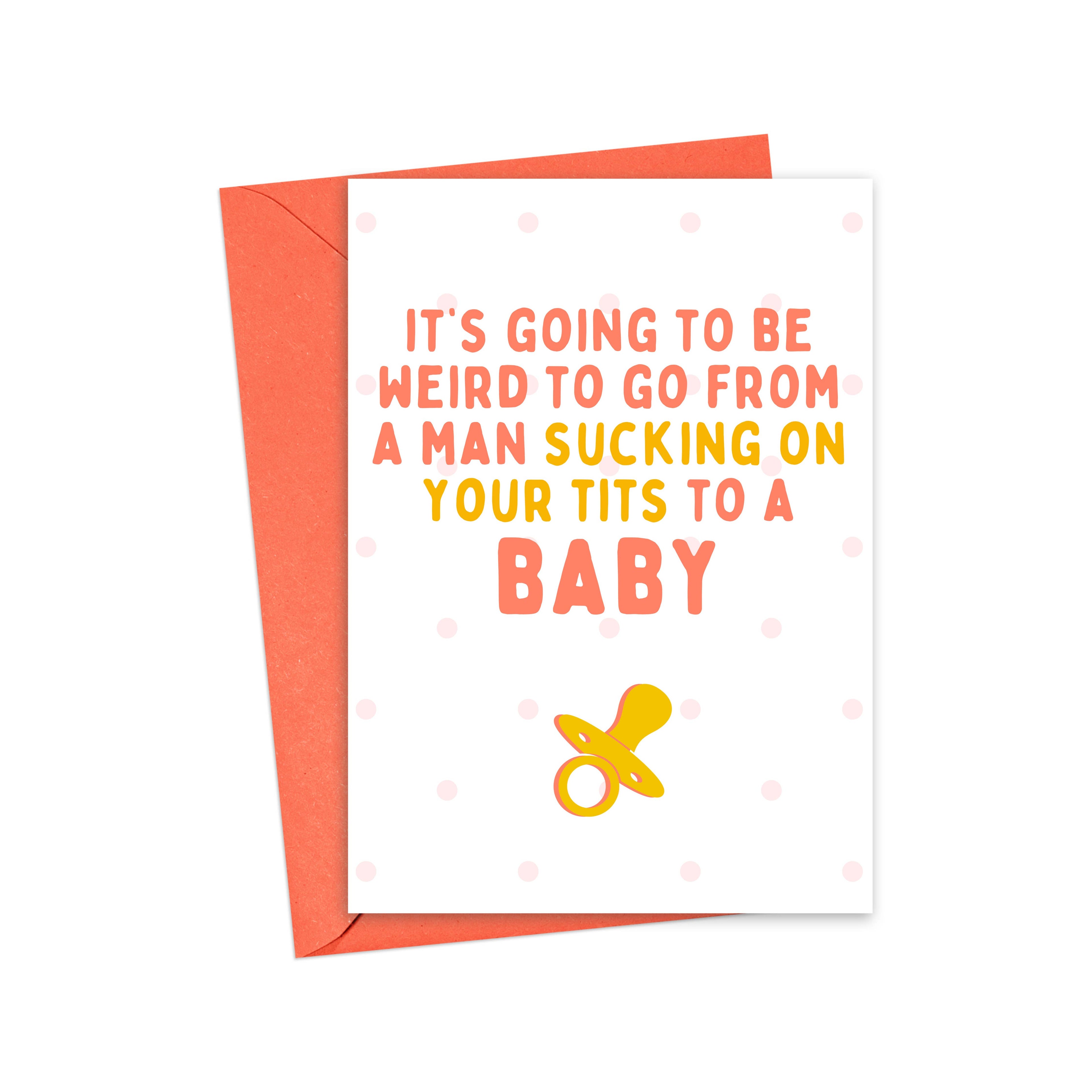 Sucking Baby Card