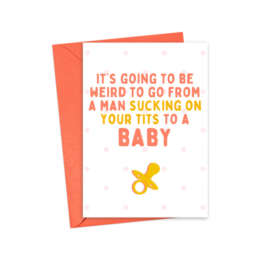 Sucking Baby Card