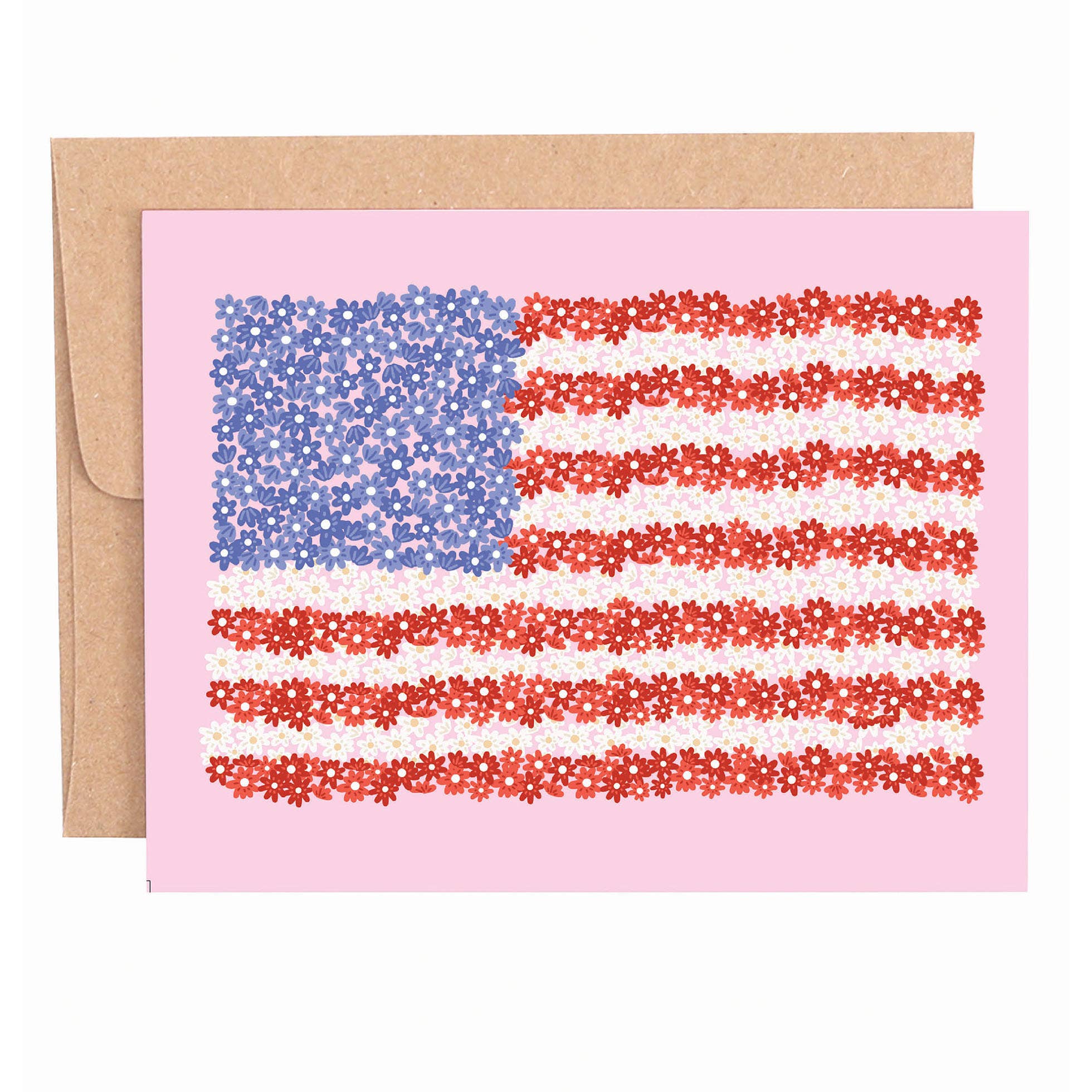 USA Florals Greeting Card