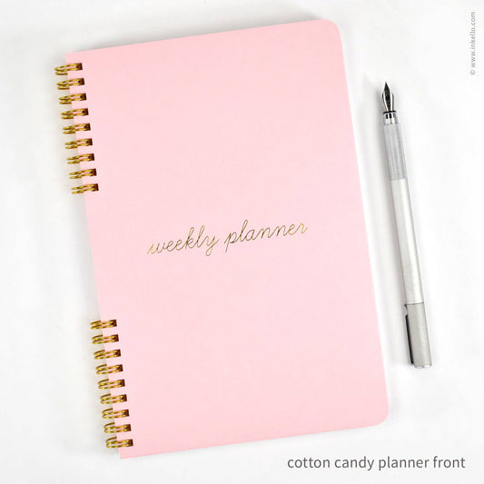 Perpetual weekly planner- Cotton Candy