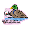 Mid-Afternoon Duck Sticker