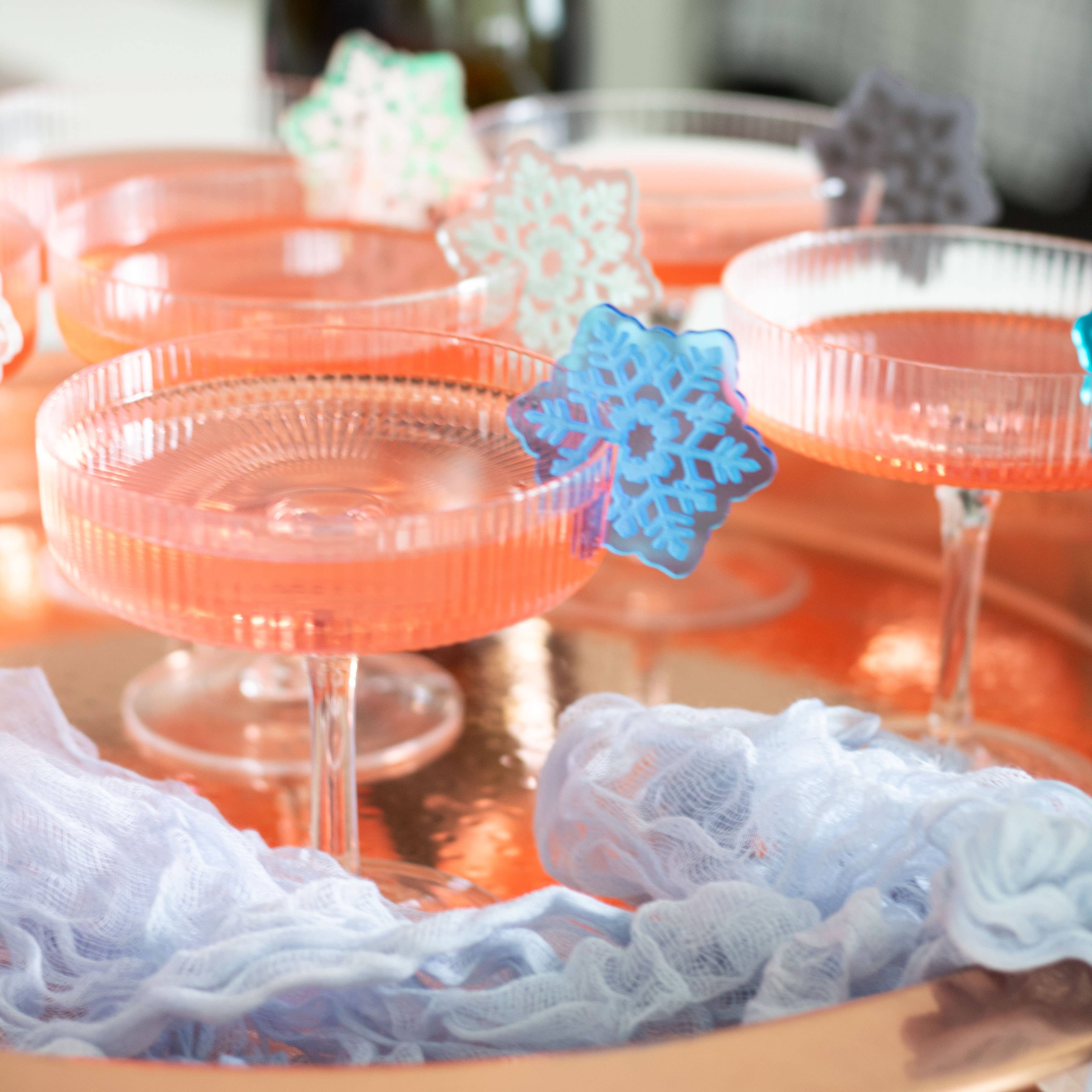 Snowflake Glass Markers