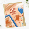 All Was Not Fucking Calm Holiday Card