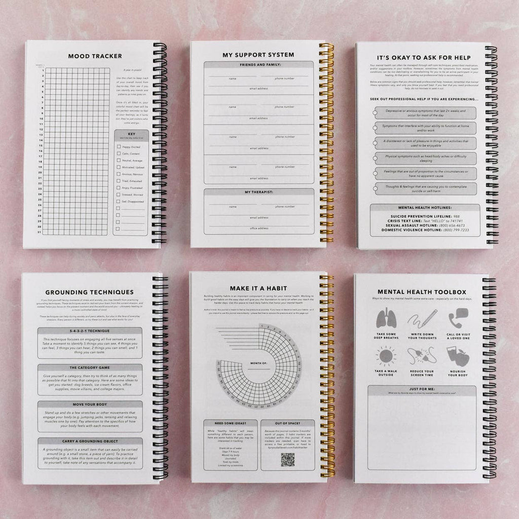 Water Yourself Mental Health Journal | Undated