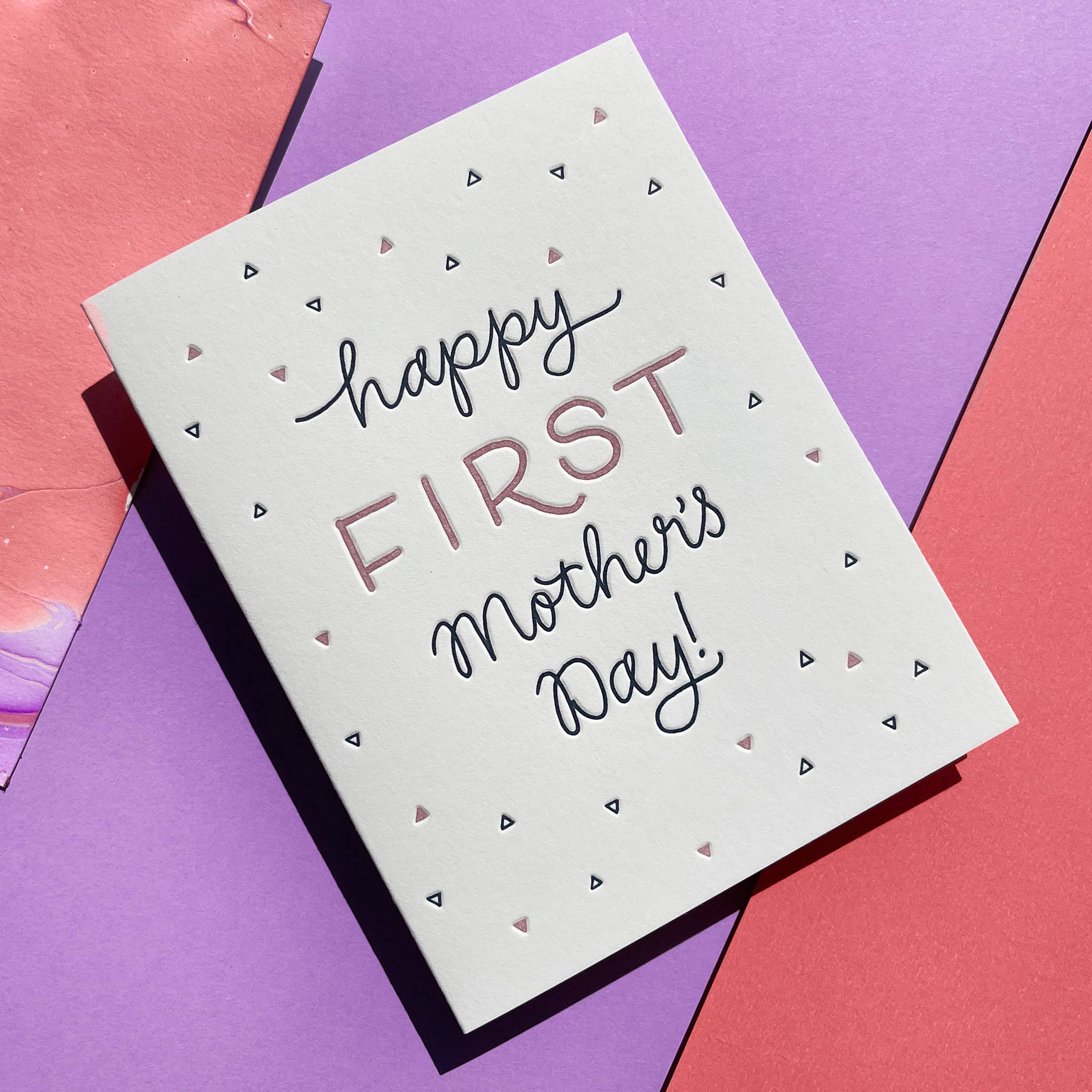 First Mother's Day Letterpress Card for New Moms