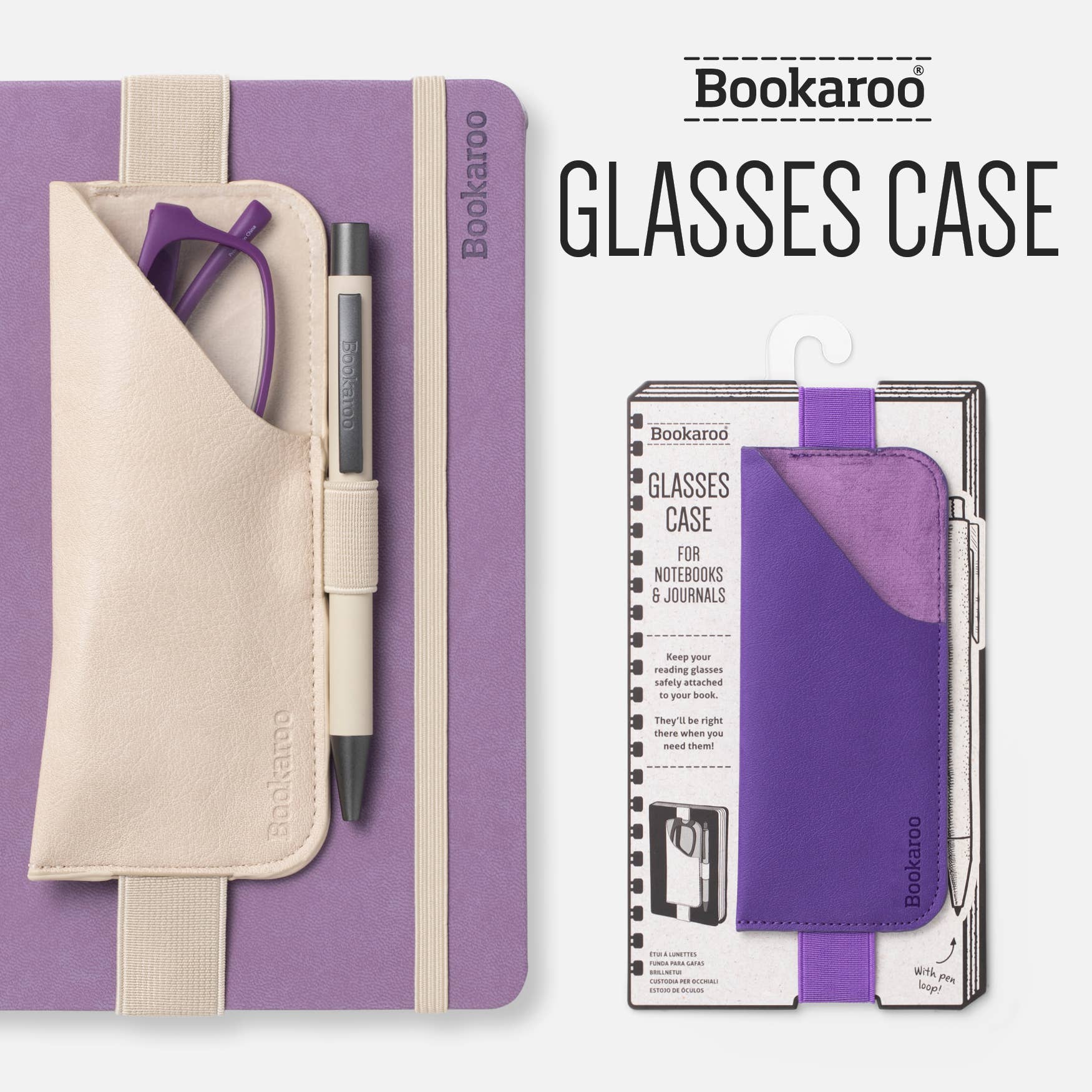 Bookaroo Glasses Case- Navy