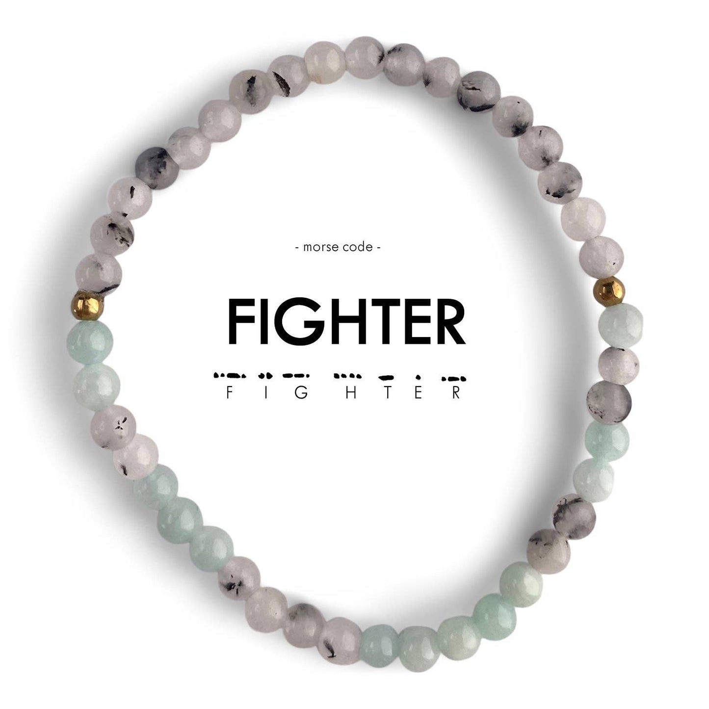 Morse Code Bracelet - Fighter