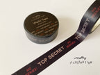 Top Secret, No Peekies Decorative Washi Tape