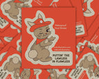 Lawless 'n Flawless Bunny Cowgirl Waterproof Vinyl Sticker
