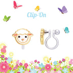 Lovely Lamb Cutie Clip-On Earrings
