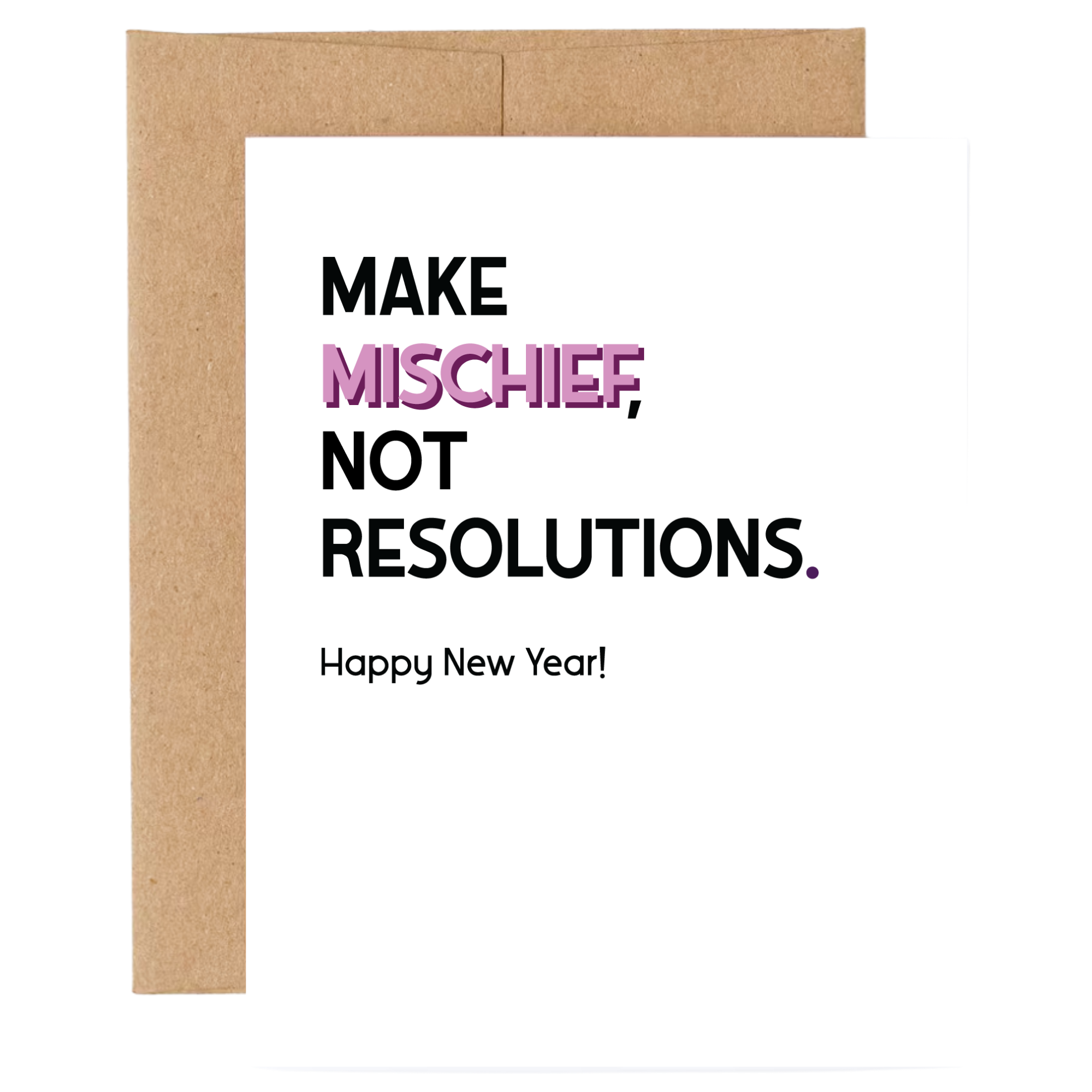 Make Mischief New Year Card