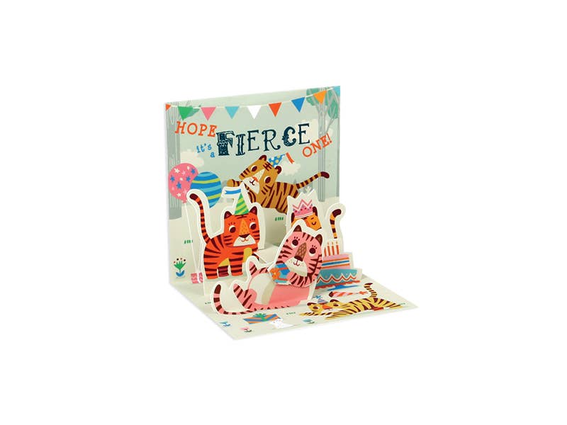 Birthday Tigers Mini Pop-Up Card