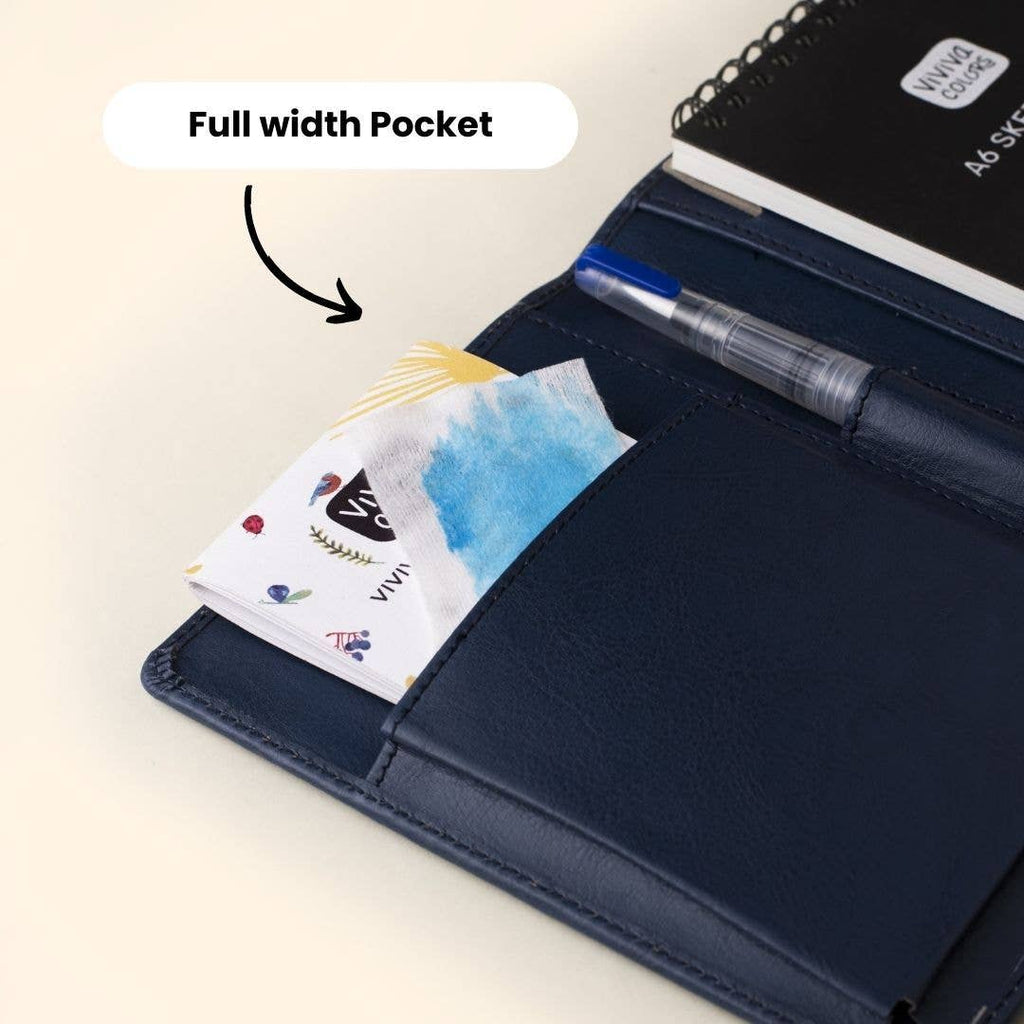 A6 Travel Paint Kit - Vegan Leather| Handcrafted| Portable