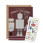 Sticker Scene Card - Robot Factory