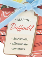 Daffodil Pop-Up Flower Card with Ribbon Embellishment- March