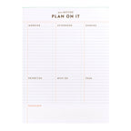 Plan On It 6x8 Notepad