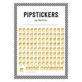 Gold Foil Alphabet Stickers