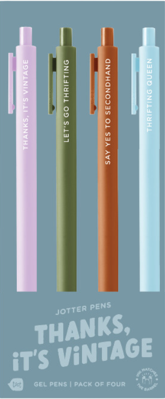 Thanks It's Vintage Jotter Pens - Set of 4