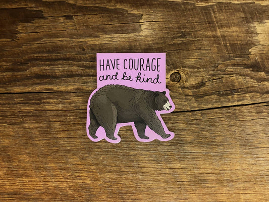 Courage Bear Magnetic Bookmark