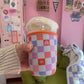 Checkered Coffee Sleeve: Large (Venti/22oz)