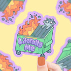 Dumpster Fire Sticker